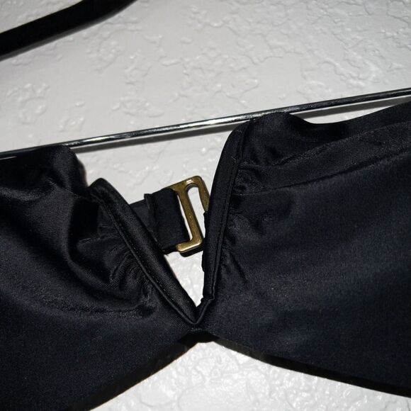 NWT Andie‎ Black The Scala Swimsuit Top Size Small - Picture 4 of 6